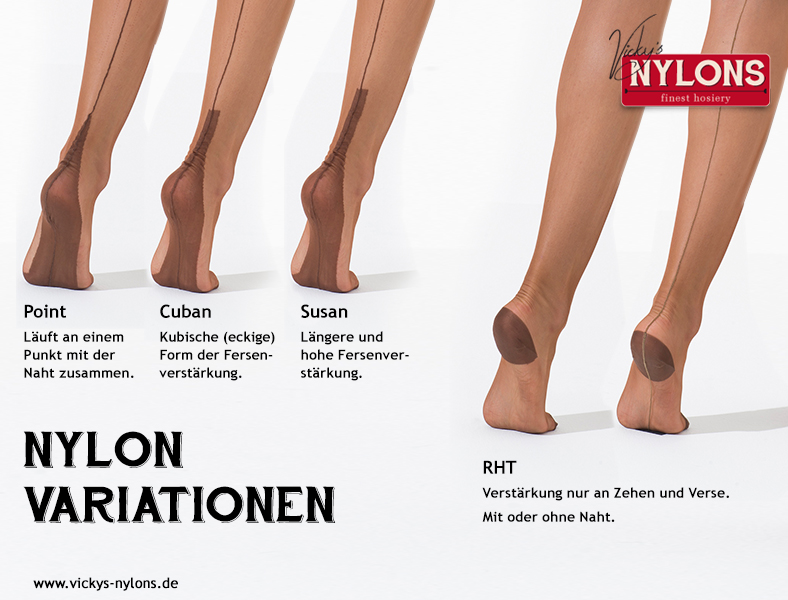 Heel, cuban, point, nylon, vickys