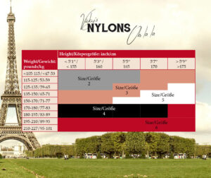 Ohlala Nylons Size Chart