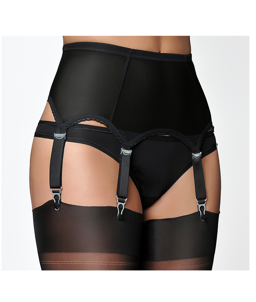 Retro opaque, 6 straps - black