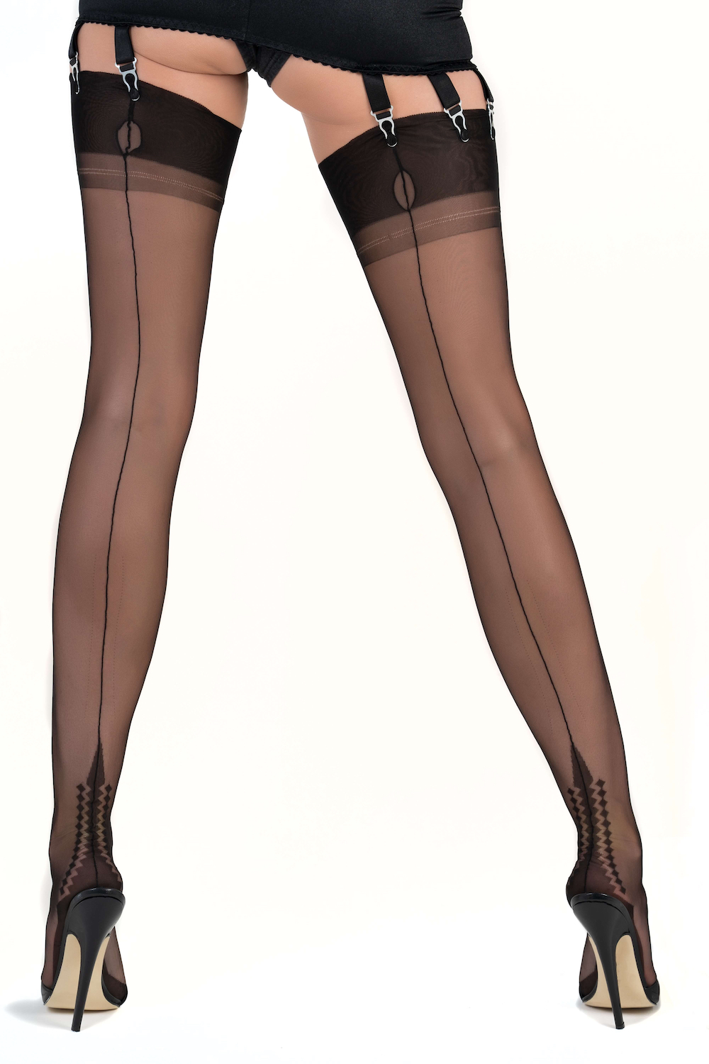 Memphis Seamed Nylon - Black, Copper or Choco - Image 7