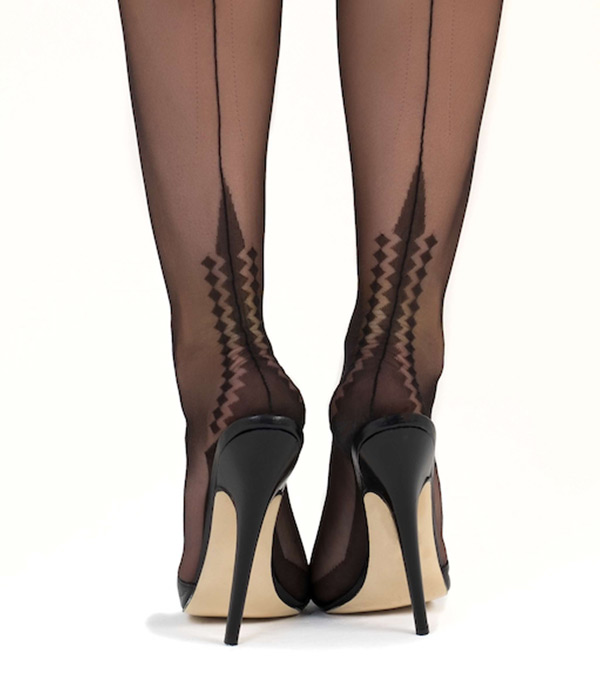 Memphis Seamed Nylon - Black, Copper or Choco