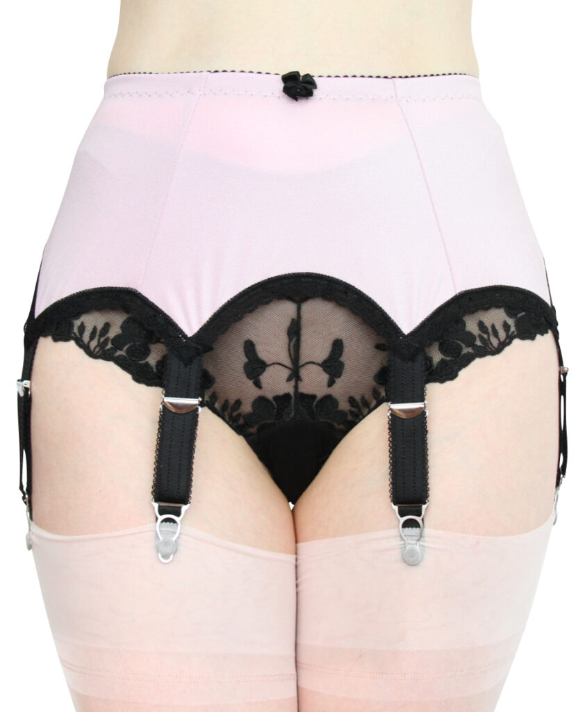 Suspender belt 6 Strap Colors Marshmallow rose