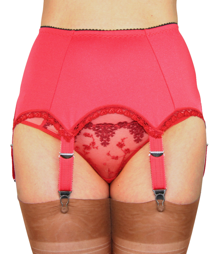 Suspender belt 6 Strap Colors Simply Red