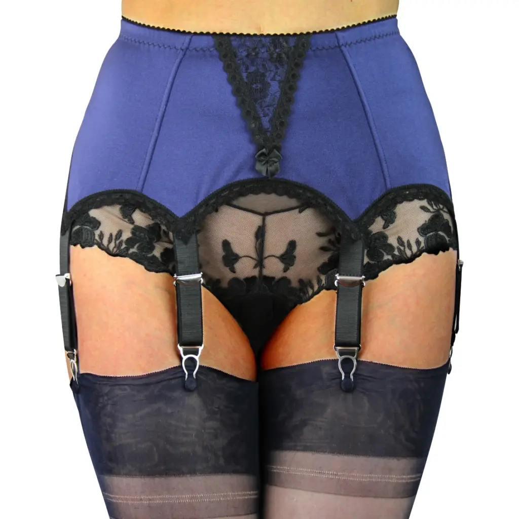 Midnight Lace suspender belt lace