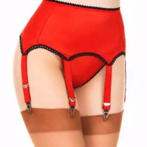 Retro opaque or see-through, 6 straps - red-black (Kopie)