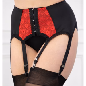 Black Midnight Blue Suspender belt with metal clips size S (4 straps) or M 8 straps (Kopie) (Kopie)